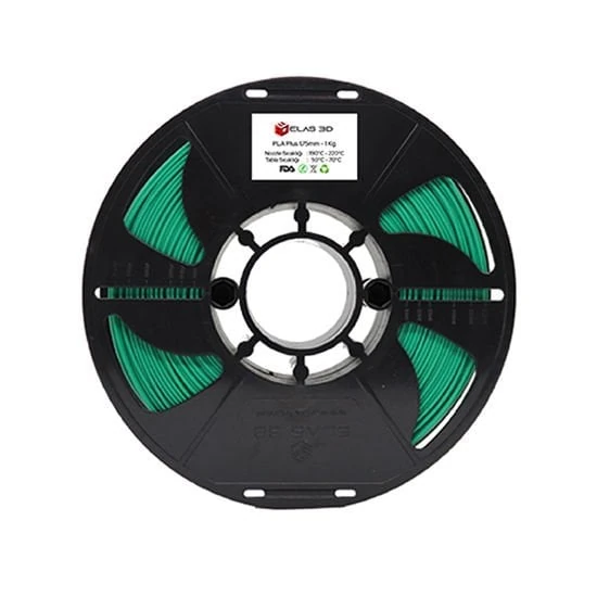 Elas PLA Plus Yeşil Filament 1.75mm 1KG